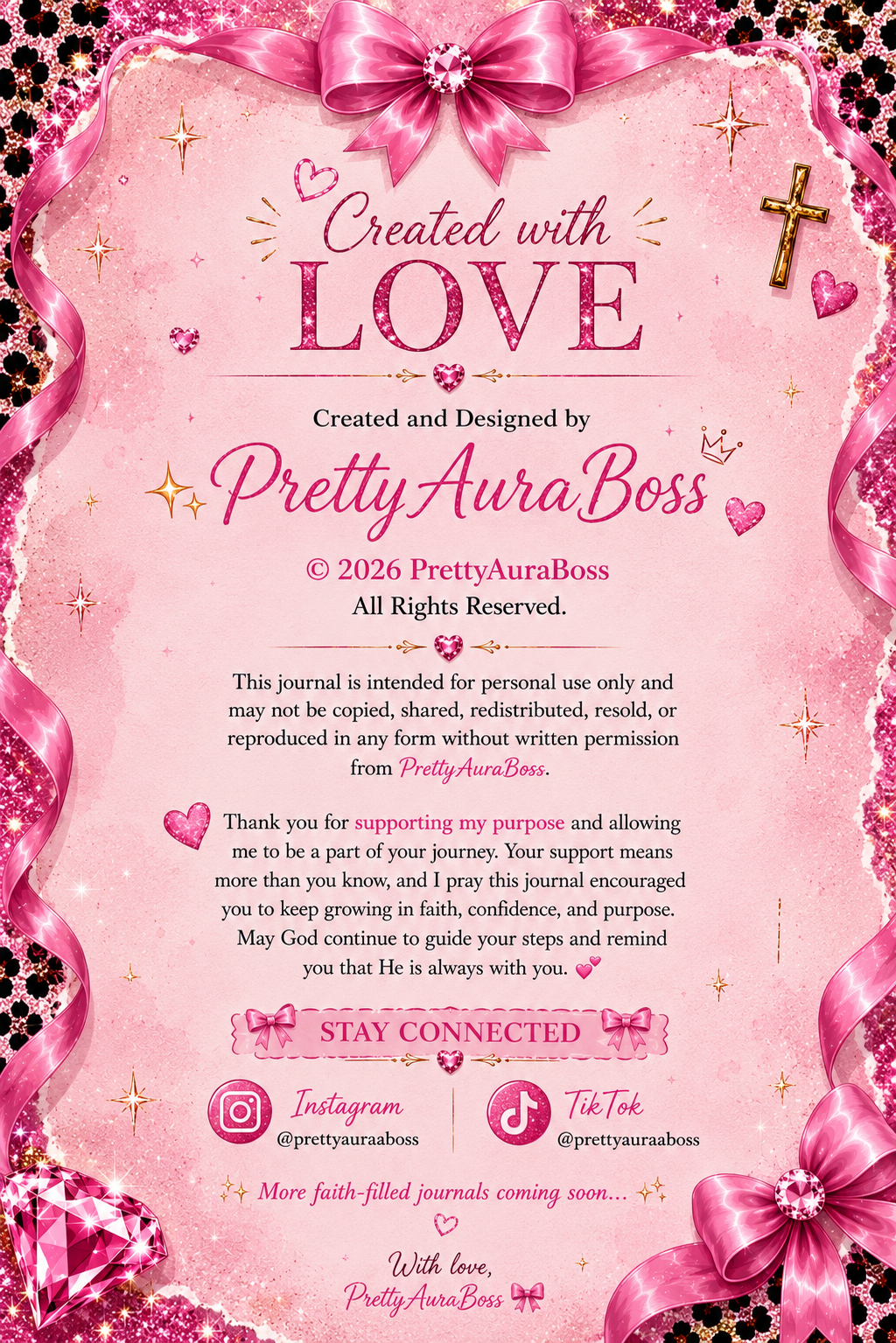 The Boss Glow Journal | 5- Day Faith+Hustle Challenge (Digital PDF)